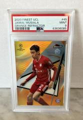 Jamal Musiala [Orange Refractor] Soccer Cards 2020 Topps Finest UEFA Champions League Prices