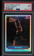 Allen Iverson [Refractor] Basketball Cards 1999 Topps Chrome Prices