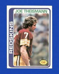 Joe Theismann Football Cards 1978 Topps Prices