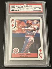Barry Larkin [6 of Diamonds] Baseball Cards 1990 U.S. Playing Card All Stars Prices