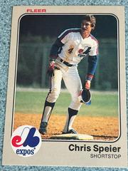 Chris Speier #298 Baseball Cards 1983 Fleer Prices