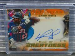 David Ortiz [Orange] #IDG-DO Baseball Cards 2023 Topps Inception Dawn of Greatness Autographs Prices