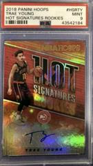 Trae Young Basketball Cards 2018 Panini Hoops Hot Signatures Rookies Prices