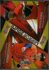 Carlos Correa,  Royce Lewis [Gold Refractor] #MI-20 Baseball Cards 2017 Bowman's Best Mirror Image Prices