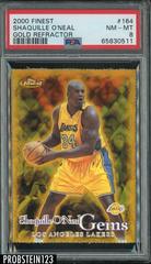 Shaquille O'Neal [Gold Refractor] #164 Basketball Cards 2000 Finest Prices