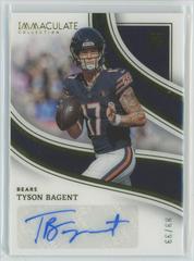 Tyson Bagent #14 Football Cards 2023 Panini Immaculate Rookie Autograph Prices