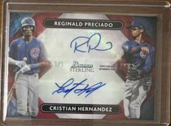 Reginald Preciado, Cristian Hernandez Baseball Cards 2022 Bowman Sterling Dual Refractor Autographs Prices