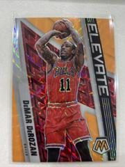 DeMar DeRozan [Orange Fluorescent] #16 Basketball Cards 2021 Panini Mosaic Elevate Prices