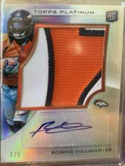 Ronnie Hillman [Autograph Patch Purple Refractor] #115 Football Cards 2012 Topps Platinum Prices