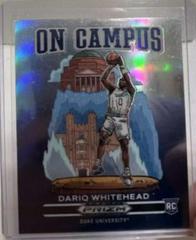 Dariq Whitehead #10 Basketball Cards 2023 Panini Prizm Draft Picks On Campus Prices