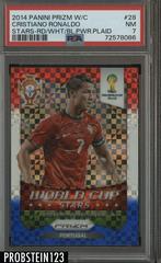 Cristiano Ronaldo [Red White Blue Power Plaid] Soccer Cards 2014 Panini Prizm World Cup Stars Prices