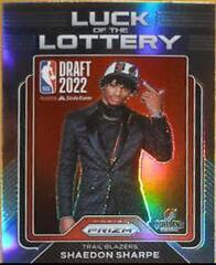Shaedon Sharpe [Silver] #10 Basketball Cards 2022 Panini Prizm Luck of the Lottery Prices
