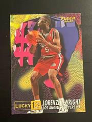 Lorenzen Wright Basketball Cards 1996 Fleer Lucky 13 Prices