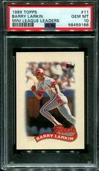 Barry Larkin #11 Baseball Cards 1989 Topps Mini League Leaders Prices
