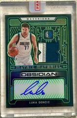 Luka Doncic [Green] #MMA-LDC Basketball Cards 2021 Panini Obsidian Matrix Material Autographs Prices