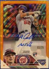 Alex Call [Orange Wave] Baseball Cards 2023 Topps Chrome Rookie Autographs Prices