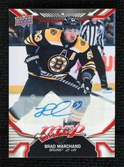 Brad Marchand [Red Autograph] Hockey Cards 2022 Upper Deck MVP Prices