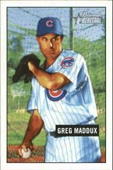 Greg Maddux #139 Baseball Cards 2005 Bowman Heritage Prices