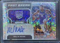 Malik Monk #FB-MMK Basketball Cards 2022 Panini Prizm Fast Break Autographs Prices