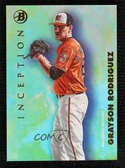Grayson Rodriguez [Aqua Foil] #3 Baseball Cards 2021 Bowman Inception Prices