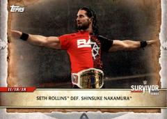Seth Rollins Def. Shinsuke Nakamura #28 Wrestling Cards 2020 Topps WWE Road to WrestleMania Prices