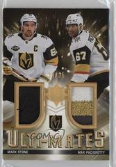 Mark Stone, Max Pacioretty [Patch] #UTM-PS Hockey Cards 2021 Ultimate Collection Ulti Mates Jersey Prices