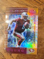 Steve Young [Mirror Gold] Football Cards 1999 Leaf Certified Prices