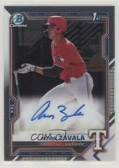 Aaron Zavala #CDA-AZ Baseball Cards 2021 Bowman Draft Pick Chrome Autographs Prices
