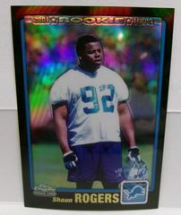 Shaun Rogers [Black Refractor] #270 Football Cards 2001 Topps Chrome Prices