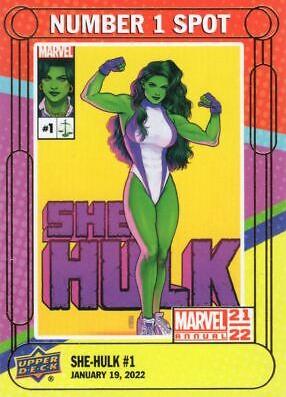 She-Hulk #N1S-20 Marvel 2022 Upper Deck Annual Number 1 Spot