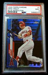Mike Trout [Blue Refractor] Baseball Cards 2020 Topps Chrome Prices
