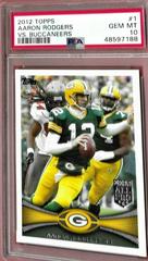 Aaron Rodgers [vs. Buccaneers] #1 Football Cards 2012 Topps Prices