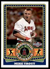 Mike Trout Baseball Cards 2015 Topps Opening Day Franchise Flashbacks Prices