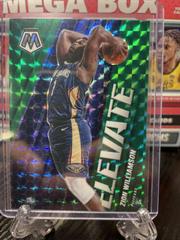 Zion Williamson [Green Fluorescent] Basketball Cards 2020 Panini Mosaic Elevate Prices