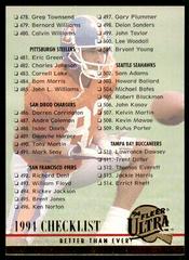 Checklist: 478-525 #525 Football Cards 1994 Ultra Prices