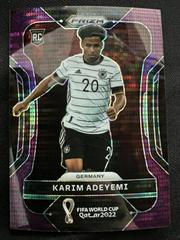 Karim Adeyemi [Breakaway Purple] #111 Soccer Cards 2022 Panini Prizm World Cup Prices