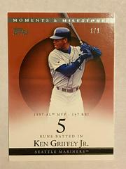 Ken Griffey Jr. [5 RBI] Baseball Cards 2007 Topps Moments & Milestones Prices