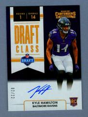 Kyle Hamilton [Gold] Football Cards 2022 Panini Contenders Draft Class Autographs RPS Prices