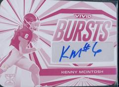 Kenny McIntosh #VB-KMI Football Cards 2023 Leaf Vivid Autographs Bursts Prices