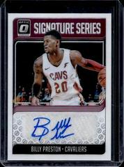 Billy Preston #BPS Basketball Cards 2018 Panini Donruss Optic Signature Series Prices