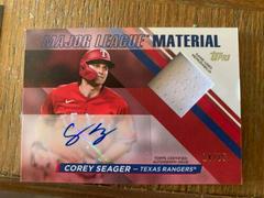 Corey Seager Baseball Cards 2024 Topps Major League Material Autograph Prices