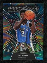 AJ Griffin [Marble] Basketball Cards 2022 Panini Chronicles Draft Picks Rookie Aura Prices
