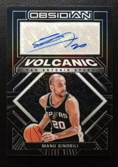 Manu Ginobili Basketball Cards 2021 Panini Obsidian Volcanic Signatures Prices