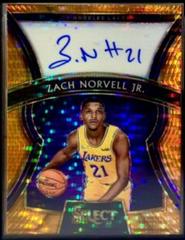 Zach Norvell Jr. [Neon Orange Pulsar Prizm] #RS-ZNJ Basketball Cards 2019 Panini Select Rookie Signatures Prices