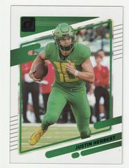 Justin Herbert [Blue] #15 Football Cards 2023 Panini Chronicles Draft Picks Clearly Donruss Prices