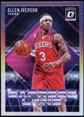 Allen Iverson [Holo] #12 Basketball Cards 2018 Panini Donruss Optic Express Lane