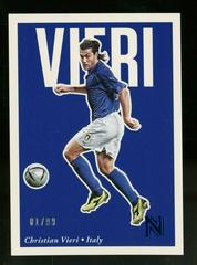 Christian Vieri [Blue] Soccer Cards 2017 Panini Nobility Prices