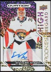Spencer Knight [Autograph] Hockey Cards 2021 Upper Deck Ovation High Regard Rookies Prices