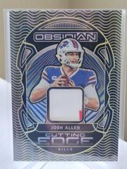 Josh Allen [Yellow] #CE-JAL Football Cards 2022 Panini Obsidian Cutting Edge Prices