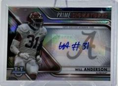 Will Anderson #PCS-WA Football Cards 2022 Bowman Chrome University Prime Signatures Prices